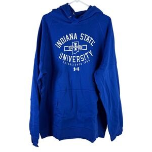 Under Armour UA Indiana State Sycamores‎ Hoodie Mens 2XL Pullover Sweatshirt NEW